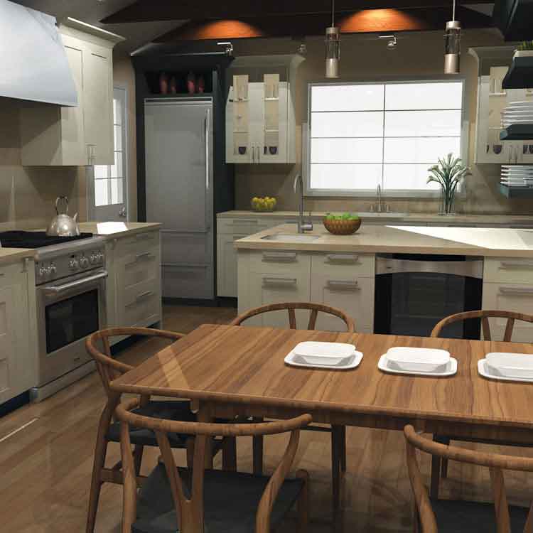 برنامج تصميم المطابخ 2020 تصميم المطبخ بوظائف 3D أكثر واقعية الوميتال